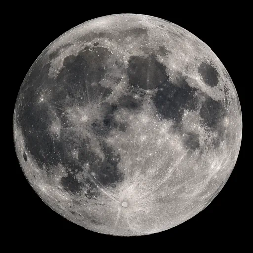 Representación de luna llena