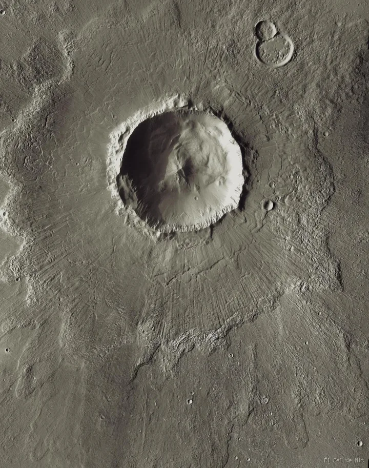 Bacolor Crater en Marte