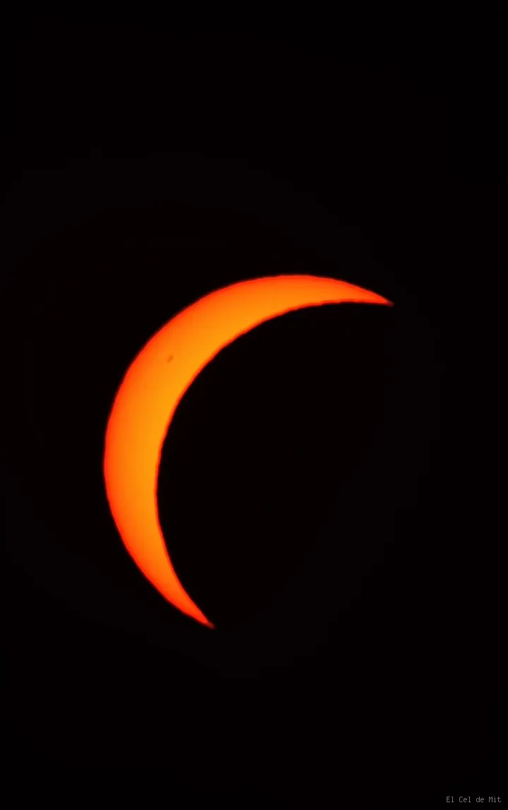 Eclipse total de Sol de 2026 desde Poblet