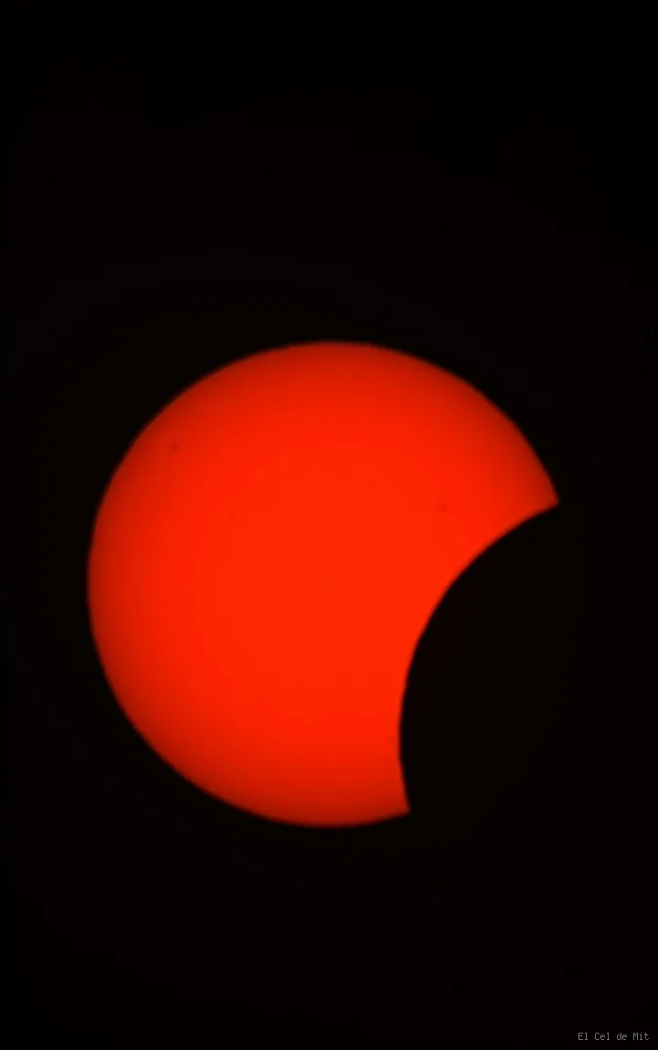Eclipse total de Sol de 2026 desde Poblet