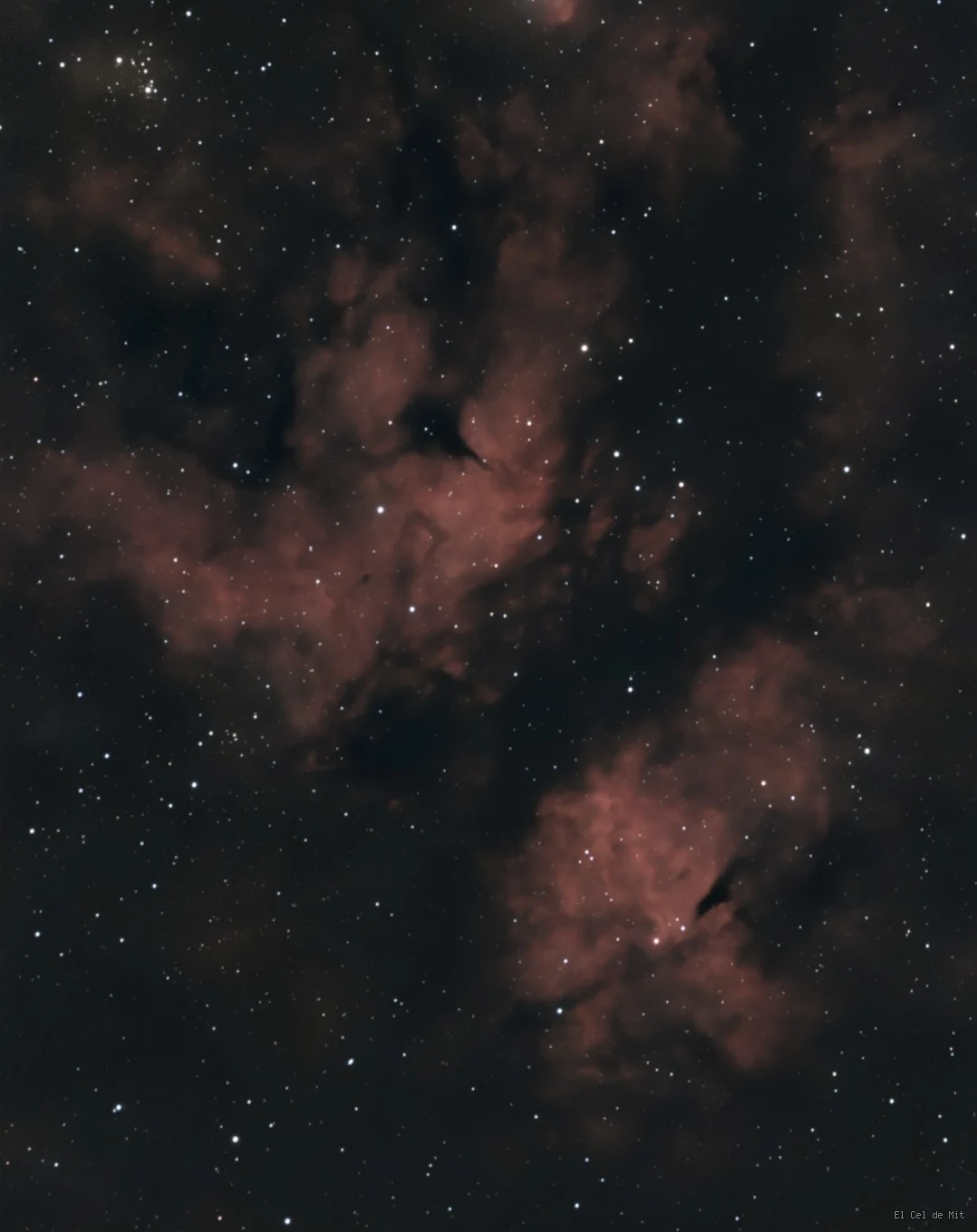 Foto de IC 1318B: la nebulosa de la Mariposa
