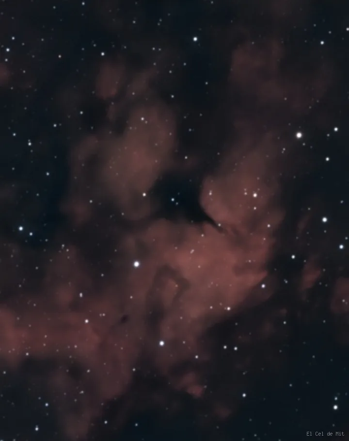 IC 1318B - La nebulosa de la Mariposa entre luces y sombras