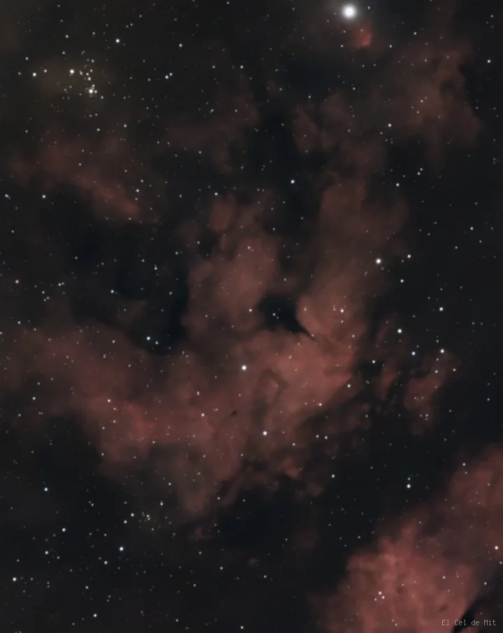 IC 1318B - La nebulosa de la Mariposa entre luces y sombras