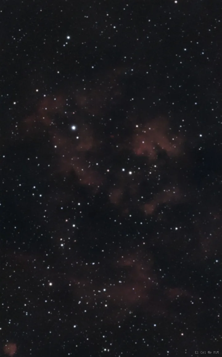Sh2-115 - Una nebulosa tenue entre las estrellas de Cygnus