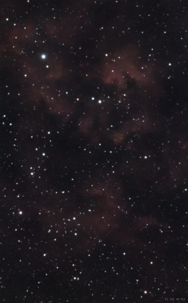 Sh2-115 - Una nebulosa tenue entre las estrellas de Cygnus