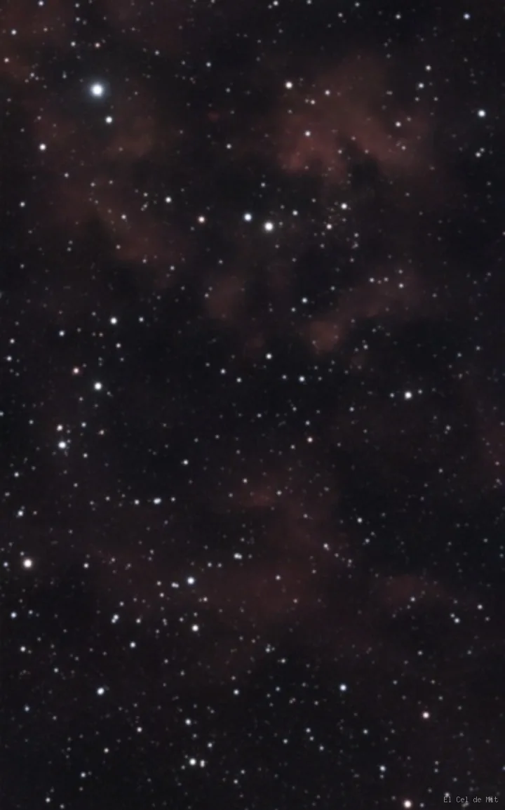 Sh2-115 - Una nebulosa tenue entre las estrellas de Cygnus
