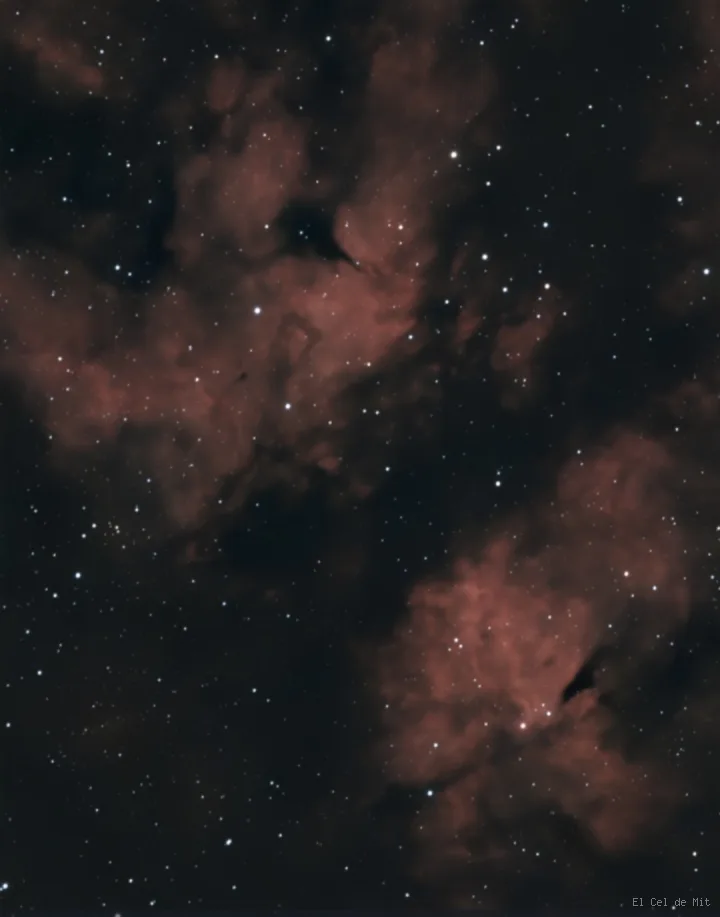 IC 1318B - La nebulosa de la Mariposa entre luces y sombras